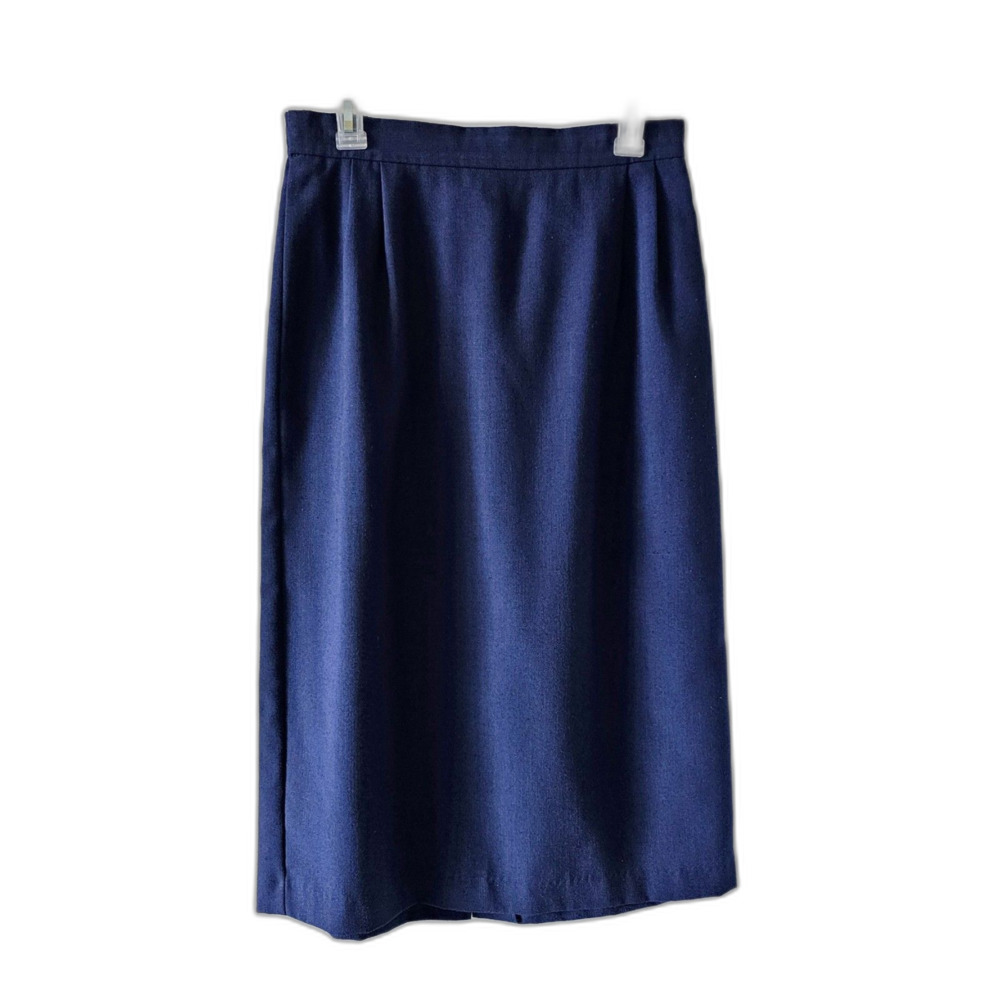 Vintage Via Sant Andrea Women Blue Midi Skirt Size 12